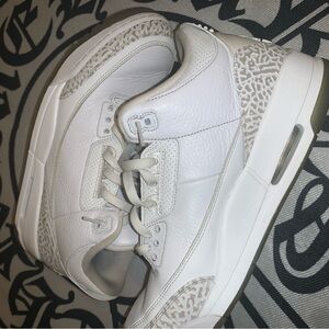 Jordan Retro 3 "Triple White" size 12
